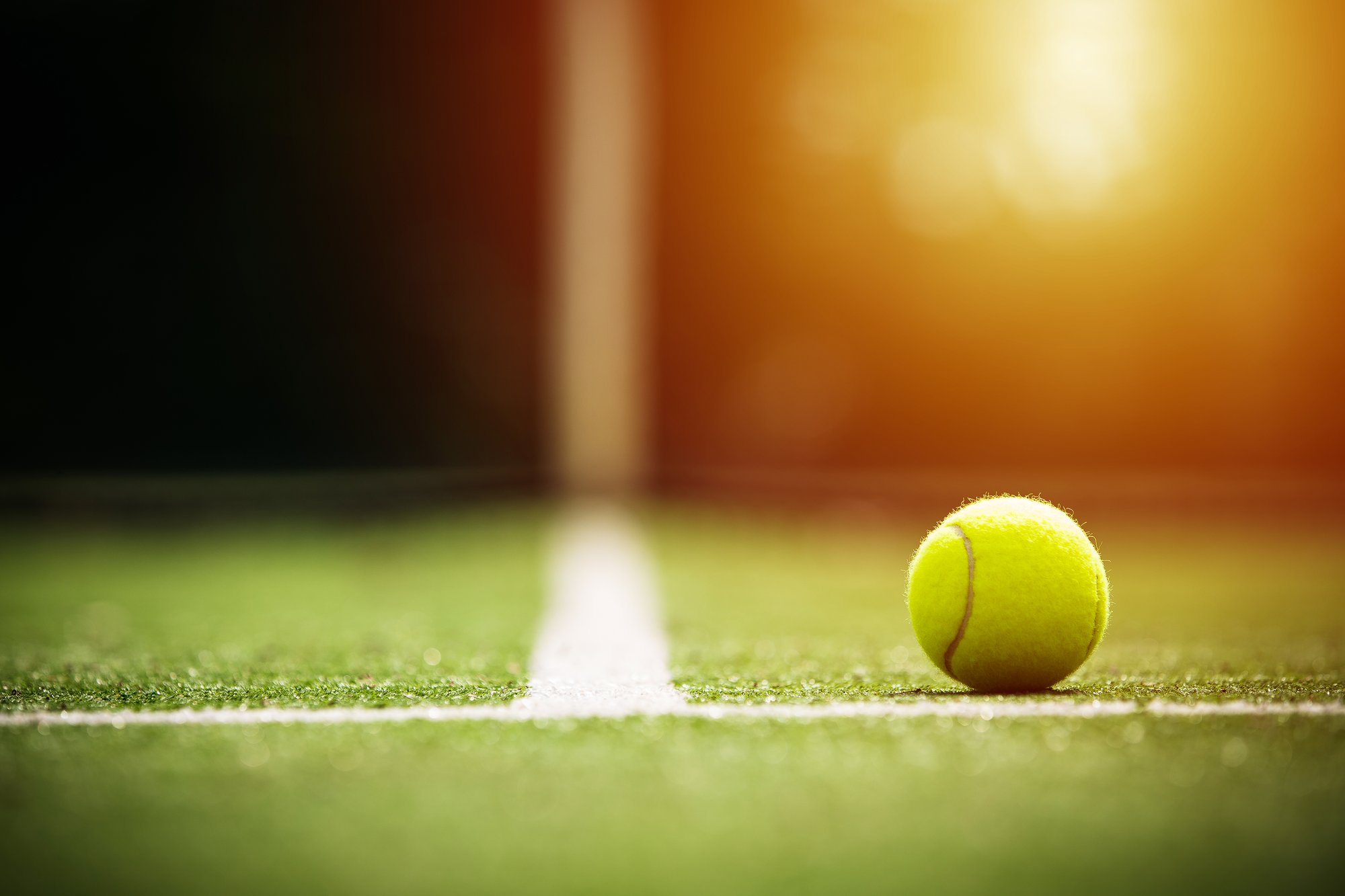 tennis ball and light